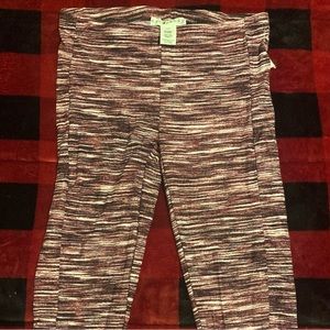 Burgundy leggings size large women’s. New with tags